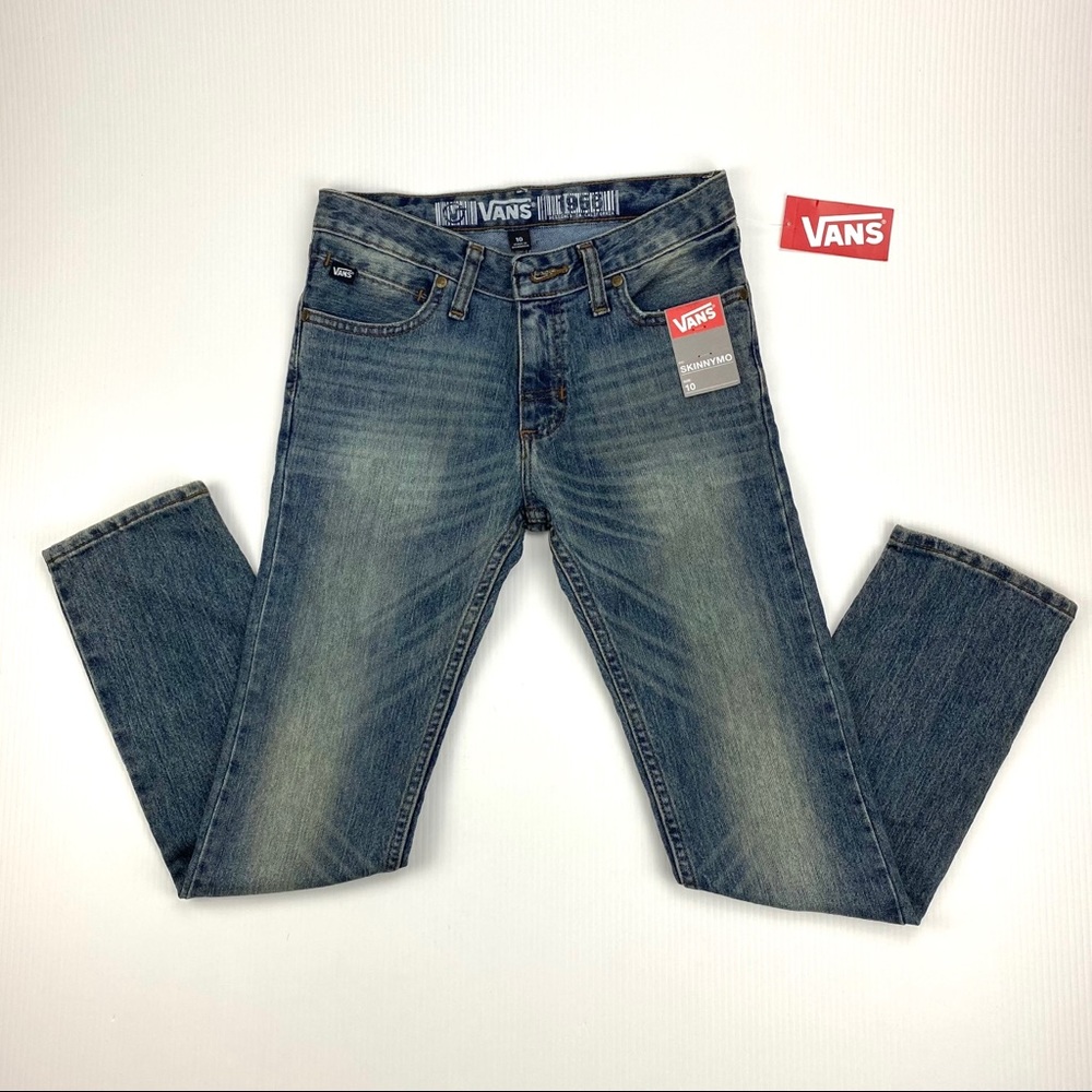 Boys Vans Jeans Skinnymo sz 10 NWT